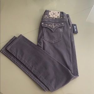 Gray Miss Me Jeans